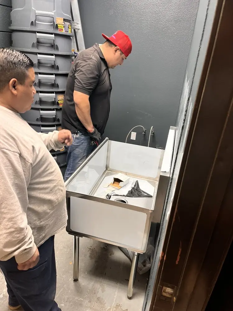 Commercial plumbing and sink installation in Osage